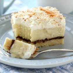 Chocolate & Coconut Cream Pie Bars