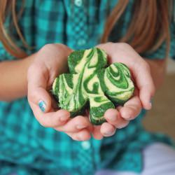 Green Velvet Cheesecake Shamrocks