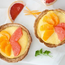 Orange and Grapefruit Curd Pies