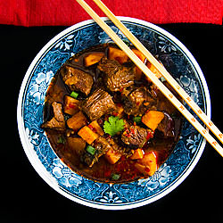 Red-Braised Beef and Sweet Potatoes