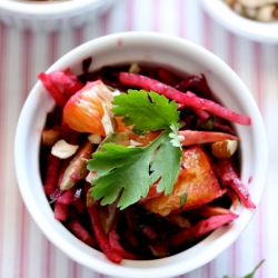 Raw Beet Salad with Avocado