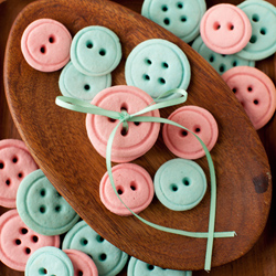 Cream Cheese Button Cookies