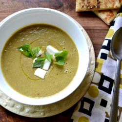 Creamy Curried Green Lentil Soup