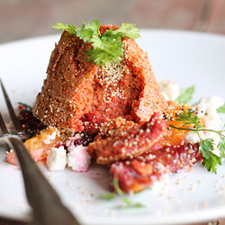 Beetroot-Sunchoke Soufflé