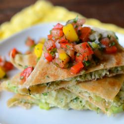 Crab & Avocado Quesadillas