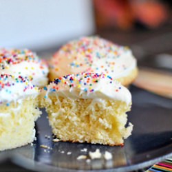 Lemon Pound Cupcakes for Two