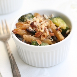 Rigatoni Brussel Sprout Bake + Figs