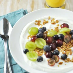 Yogurt Grape, Blueberries, & Granola