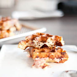 Ham and Cheese Waffles