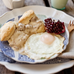 Cream Biscuits & Country Gravy