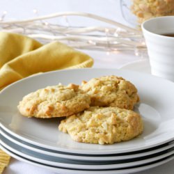 White Choc Lemon Macadamia Cookies