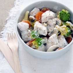 Chicken Tea with Yogurt Sauce