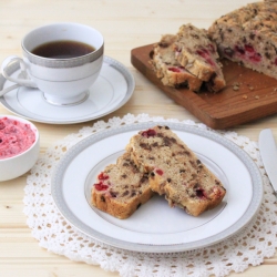 Chocolate Cranberry Beer Bread