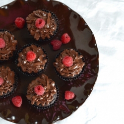 Chocolate Raspberry-Filled Cupcakes