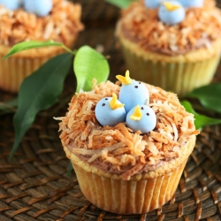 Birds Nest Cupcakes