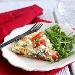 Bacon, Spinach, and Feta Frittata