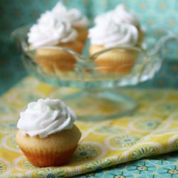 Mini Orange-Lime-Coconut Cupcakes