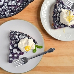 Lemon Blueberry Clafoutis