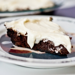 Oreo Crusted Brownie Pie