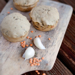 Goat Cheese and Thyme Lentil Pies