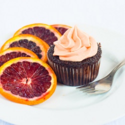 Chocolate Blood Orange Cupcakes