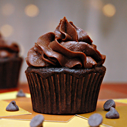 Thin Mint Chocolate Cupcakes