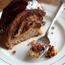 Brown Butter Hazelnut Marble Cake