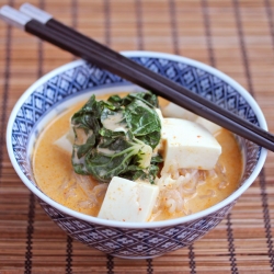 Red Curry Coconut Noodle Soup