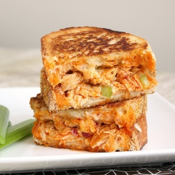 Buffalo Chicken Grilled Cheese