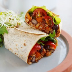 Burritos Spanish Rice Black Beans