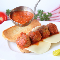 Turkey Meatball Sandwich