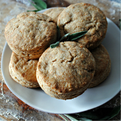 Fontina, Sage, and Spelt Biscuits