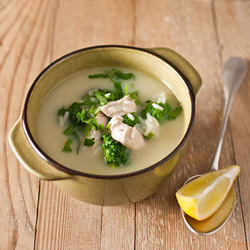 Lemon Chicken Soup With Broccoli