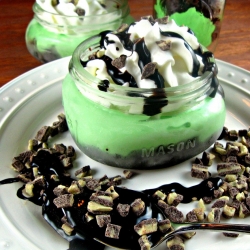 Grasshopper Pie in a Jar