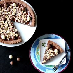 Malteser Chocolate Cookie Tart