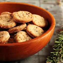 Rosemary Sea Salt Crackers