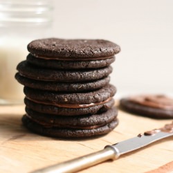 Dark Chocolate Nutella Cookies