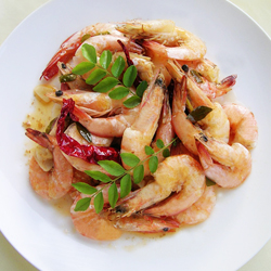 Spicy Buttery Prawns