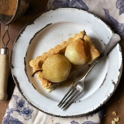 Reisling Poached Pear Tart