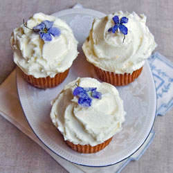 Cupcakes-Candied Violets