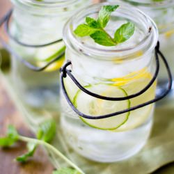 Lemon Mint Cucumber Water