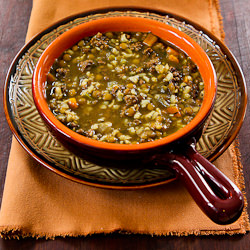 Lentil Soup w/ Ground Beef