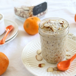 Orange Overnight Steel Cut Oats