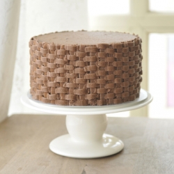 Chocolate Basketweave Cake