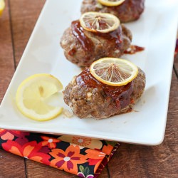 Lemon BBQ Mini Meatloaves