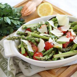 Lemony Asparagus & Tomato Salad