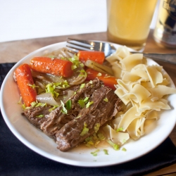 Beer-Braised Brisket with Veggies