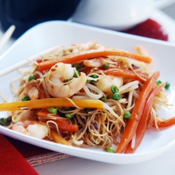 Chilli Prawn Rice Noodles