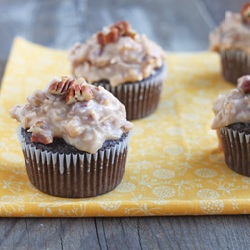 German Chocolate Cupcakes