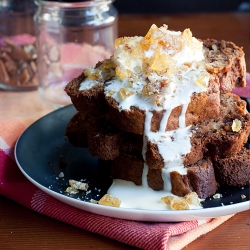 Spiced Banana Bread Stack